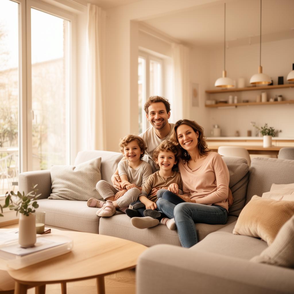 Famille à la maison